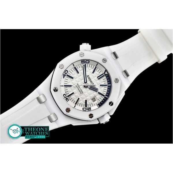 Audemars Piguet - Royal Oak Diver 15707 CER/RU White XF Asia 2836 Mod