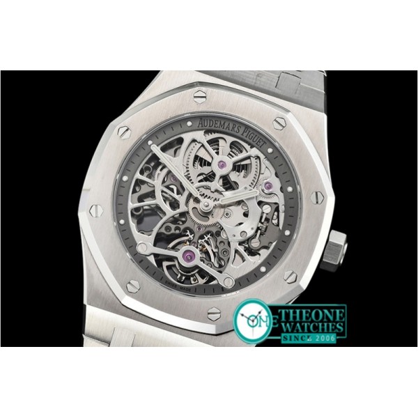 Audemars Piguet - Royal Oak Skeletonal Tourbillon SS/SS Grey Manual Wind