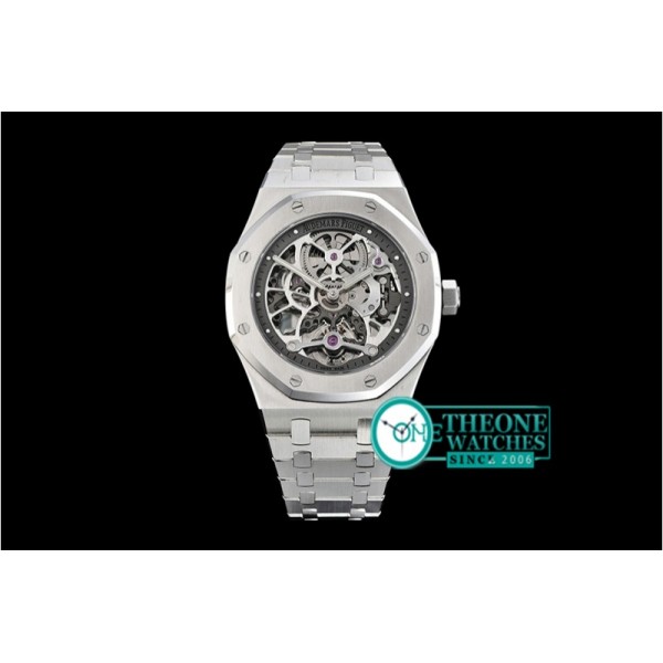 Audemars Piguet - Royal Oak Skeletonal Tourbillon SS/SS Grey Manual Wind