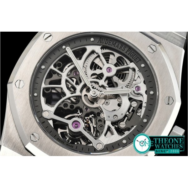 Audemars Piguet - Royal Oak Skeletonal Tourbillon SS/SS Grey Manual Wind