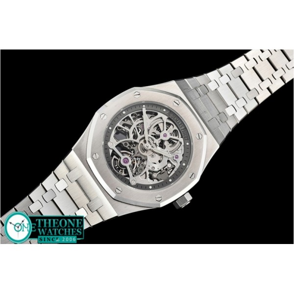 Audemars Piguet - Royal Oak Skeletonal Tourbillon SS/SS Grey Manual Wind