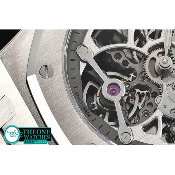 Audemars Piguet - Royal Oak Skeletonal Tourbillon SS/SS Grey Manual Wind