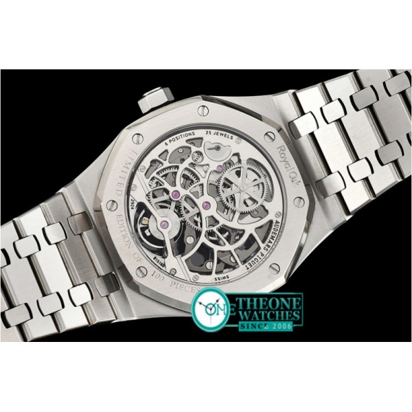 Audemars Piguet - Royal Oak Skeletonal Tourbillon SS/SS Grey Manual Wind