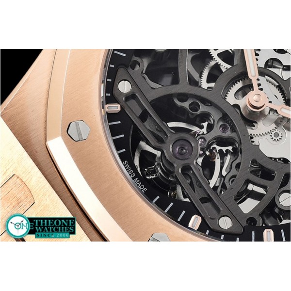 Audemars Piguet - Royal Oak Tourb Extra Thin Openw RG/RG Skele Asia HW