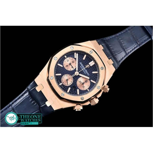 Audemars Piguet - Royal Oak Chronograph 26320ST RG/LE Blue/RG JHF A7750