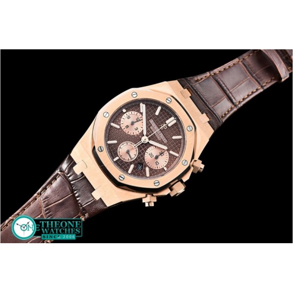 Audemars Piguet - Royal Oak Chronograph 26320ST RG/LE Brown/RG JHF A7750