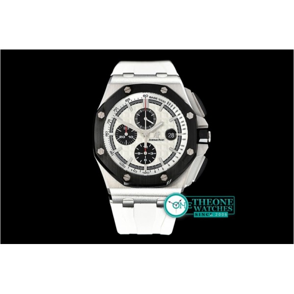 Audemars Piguet - RO Offshore Novelty Cer SS/RU White/Black JF A7750 Mod