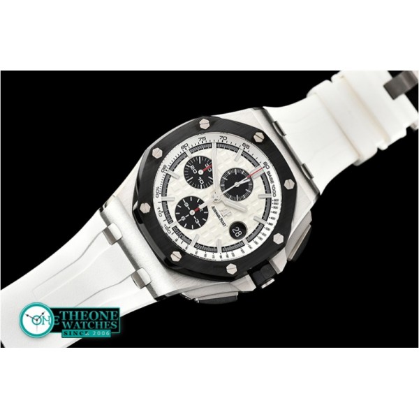 Audemars Piguet - RO Offshore Novelty Cer SS/RU White/Black JF A7750 Mod