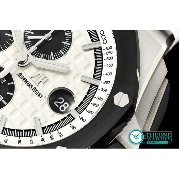 Audemars Piguet - RO Offshore Novelty Cer SS/RU White/Black JF A7750 Mod