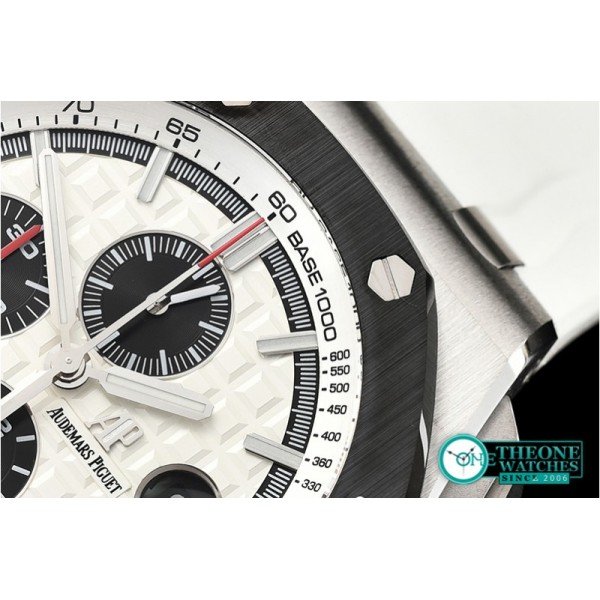 Audemars Piguet - RO Offshore Novelty Cer SS/RU White/Black JF A7750 Mod