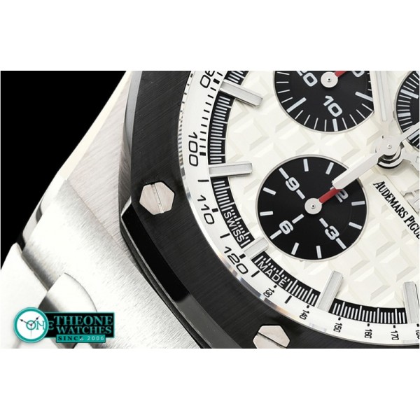 Audemars Piguet - RO Offshore Novelty Cer SS/RU White/Black JF A7750 Mod