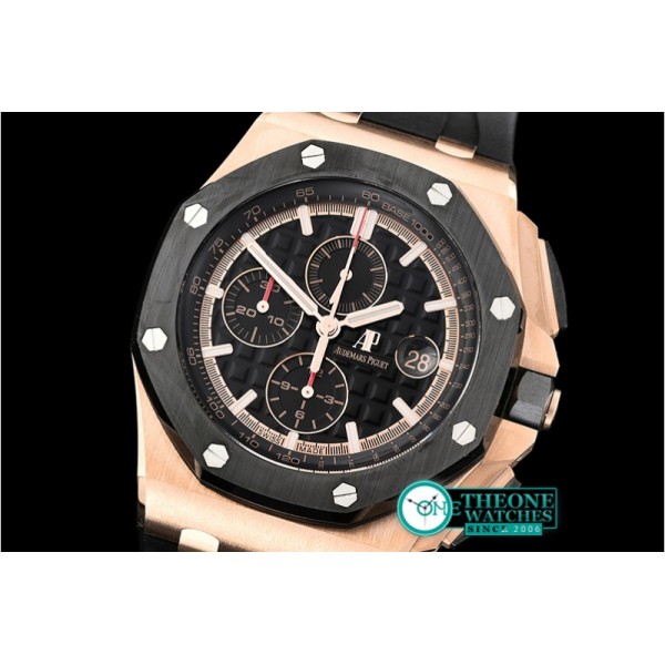 Audemars Piguet - Royal Oak Offshore Novelty CER/RG/RU Blk JF V2 A3126