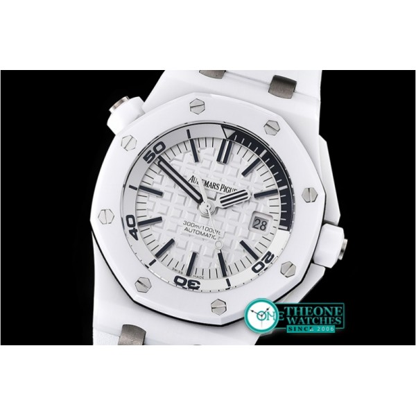 Audemars Piguet - Royal Oak Diver 15707CE CER/RU White JF V2 MY9015 Mod