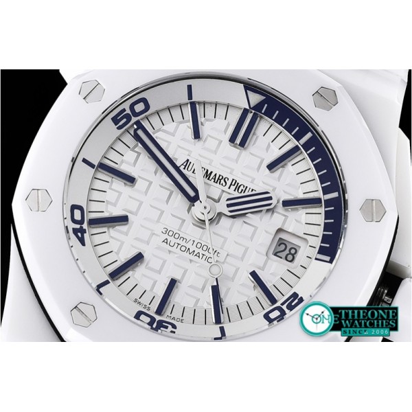 Audemars Piguet - Royal Oak Diver 15707CE CER/RU White JF V2 MY9015 Mod