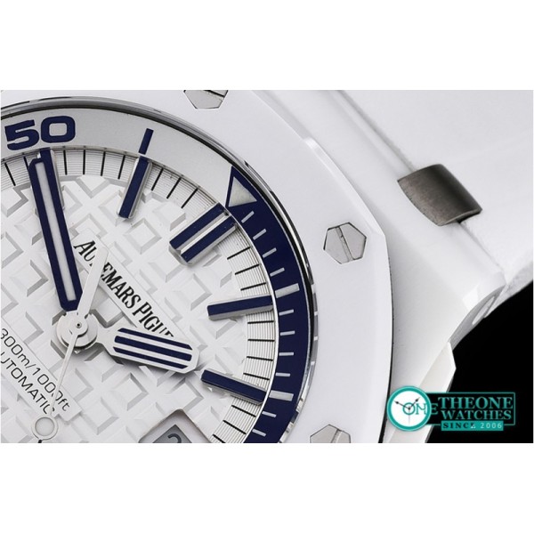 Audemars Piguet - Royal Oak Diver 15707CE CER/RU White JF V2 MY9015 Mod