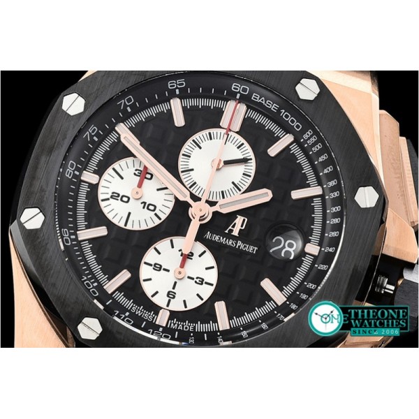 Audemars Piguet - Royal Oak Offshore Novelty CER/RG/RU Blk/Wht JF V2 A3126