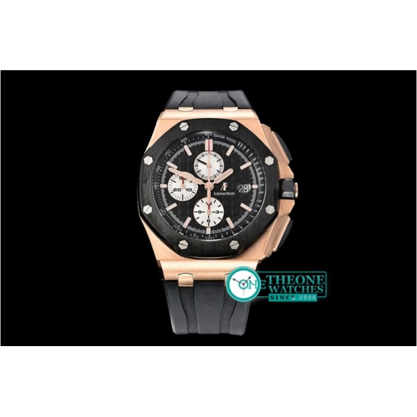 Audemars Piguet - Royal Oak Offshore Novelty CER/RG/RU Blk/Wht JF V2 A3126