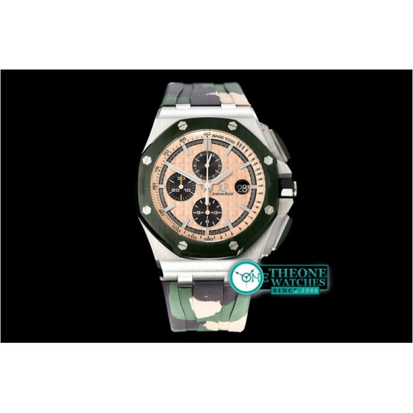 Audemars Piguet - AP ROO 2018 "Combat" Grn CER/SS/RU Cream JF V2 A3126 Mod