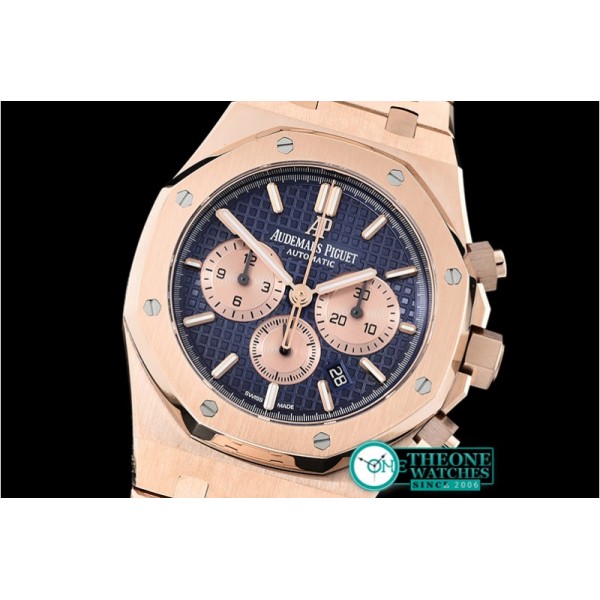 Audemars Piguet - Royal Oak Chronograph 26331ST RG/RG Blue OMF A7750