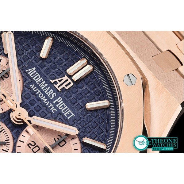 Audemars Piguet - Royal Oak Chronograph 26331ST RG/RG Blue OMF A7750