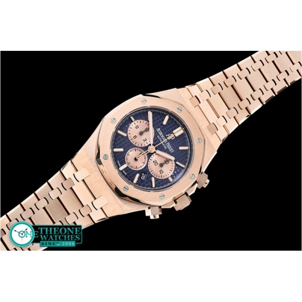 Audemars Piguet - Royal Oak Chronograph 26331ST RG/RG Blue OMF A7750