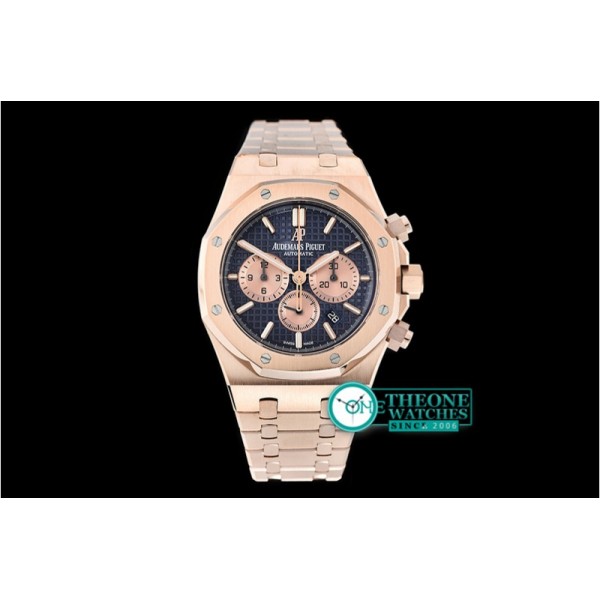 Audemars Piguet - Royal Oak Chronograph 26331ST RG/RG Blue OMF A7750