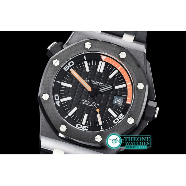 Audemars Piguet - Royal Oak Diver 15707 CER/RU Black JF Ult 1:1 MY9015 Mod