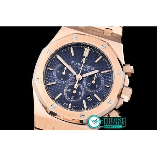 Audemars Piguet - Royal Oak Chronograph 26331ST RG/RG F.Blue OMF A7750