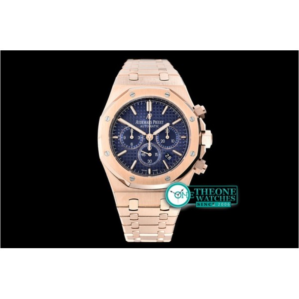 Audemars Piguet - Royal Oak Chronograph 26331ST RG/RG F.Blue OMF A7750