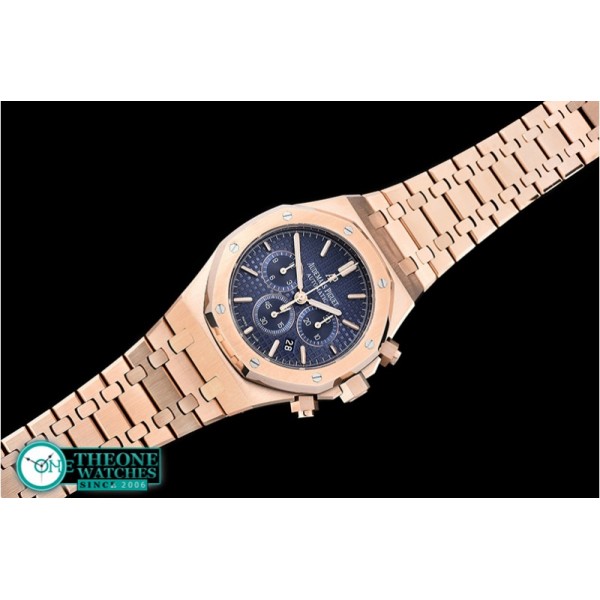 Audemars Piguet - Royal Oak Chronograph 26331ST RG/RG F.Blue OMF A7750