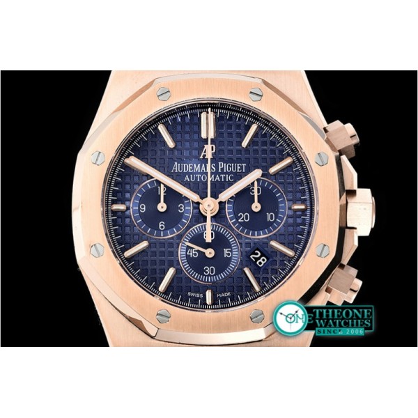 Audemars Piguet - Royal Oak Chronograph 26331ST RG/RG F.Blue OMF A7750