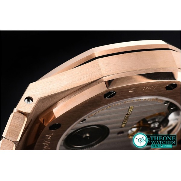 Audemars Piguet - Royal Oak Extra Thin Tourb RG/RG Rose JF Flying Tourb