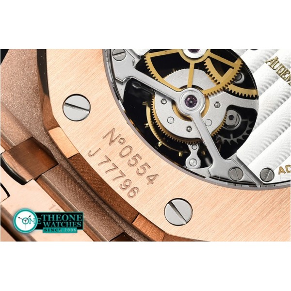 Audemars Piguet - Royal Oak Extra Thin Tourb RG/RG Rose JF Flying Tourb