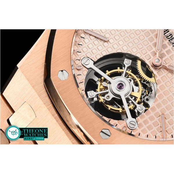 Audemars Piguet - Royal Oak Extra Thin Tourb RG/RG Rose JF Flying Tourb