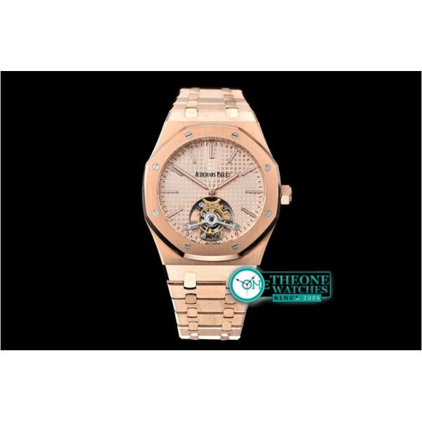 Audemars Piguet - Royal Oak Extra Thin Tourb RG/RG Rose JF Flying Tourb