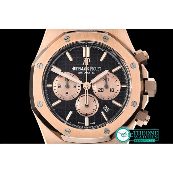 Audemars Piguet - Royal Oak Chronograph 26331ST RG/LE Black OMF A7750