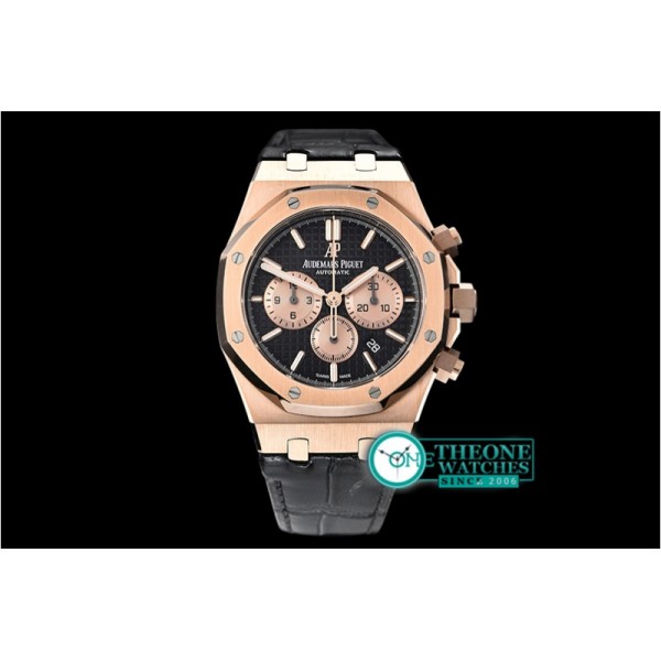 Audemars Piguet - Royal Oak Chronograph 26331ST RG/LE Black OMF A7750