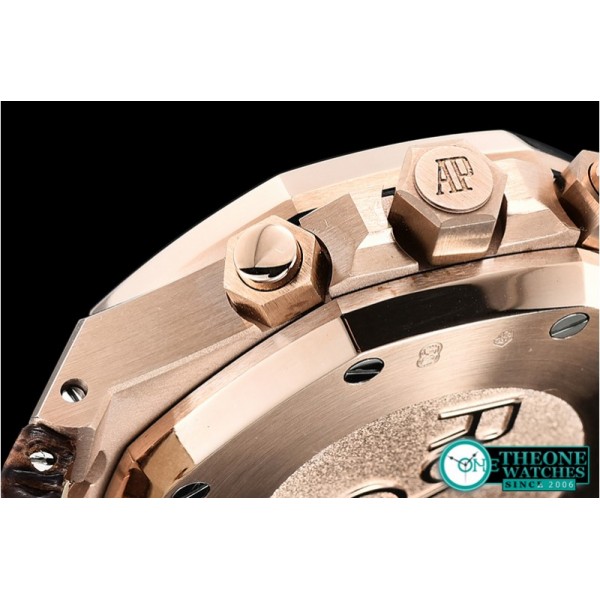 Audemars Piguet - Royal Oak Chronograph 26331ST RG/LE Brwn OMF A7750