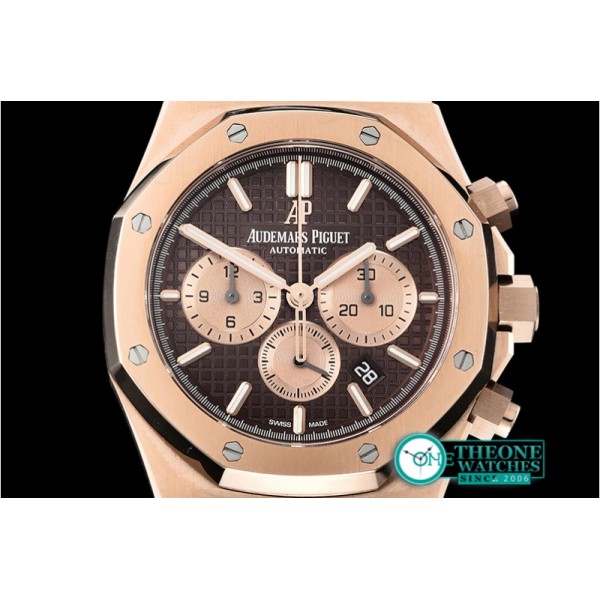 Audemars Piguet - Royal Oak Chronograph 26331ST RG/LE Brwn OMF A7750