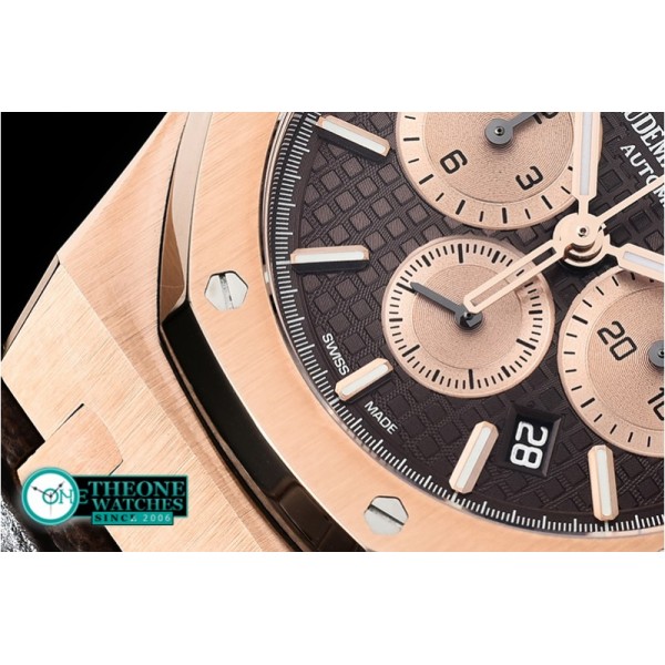 Audemars Piguet - Royal Oak Chronograph 26331ST RG/LE Brwn OMF A7750