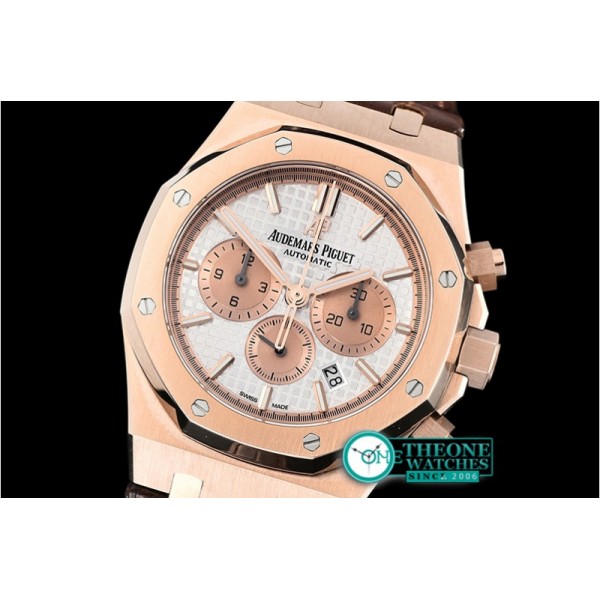 Audemars Piguet - Royal Oak Chronograph 26331ST RG/LE Wht OMF A7750