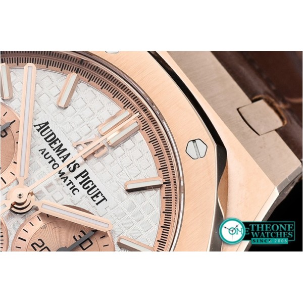 Audemars Piguet - Royal Oak Chronograph 26331ST RG/LE Wht OMF A7750