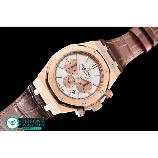 Audemars Piguet - Royal Oak Chronograph 26331ST RG/LE Wht OMF A7750