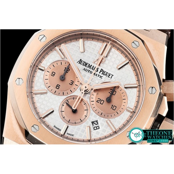 Audemars Piguet - Royal Oak Chronograph 26331ST RG/LE Wht OMF A7750