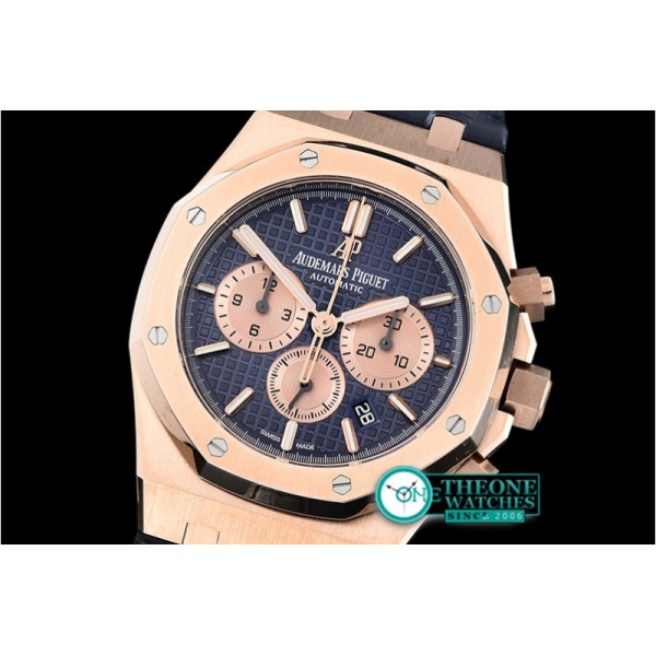 Audemars Piguet - Royal Oak Chronograph 26331ST RG/LE Blue OMF A7750