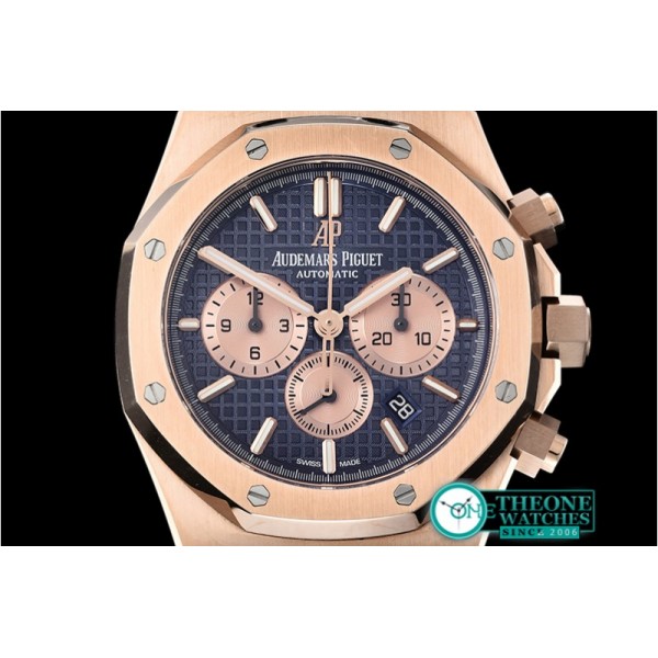 Audemars Piguet - Royal Oak Chronograph 26331ST RG/LE Blue OMF A7750