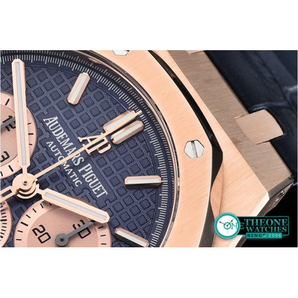 Audemars Piguet - Royal Oak Chronograph 26331ST RG/LE Blue OMF A7750