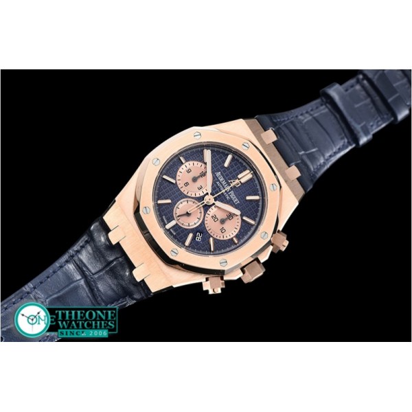 Audemars Piguet - Royal Oak Chronograph 26331ST RG/LE Blue OMF A7750