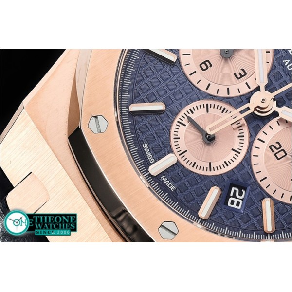 Audemars Piguet - Royal Oak Chronograph 26331ST RG/LE Blue OMF A7750