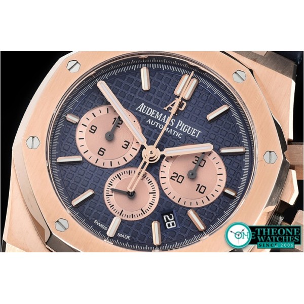 Audemars Piguet - Royal Oak Chronograph 26331ST RG/LE Blue OMF A7750